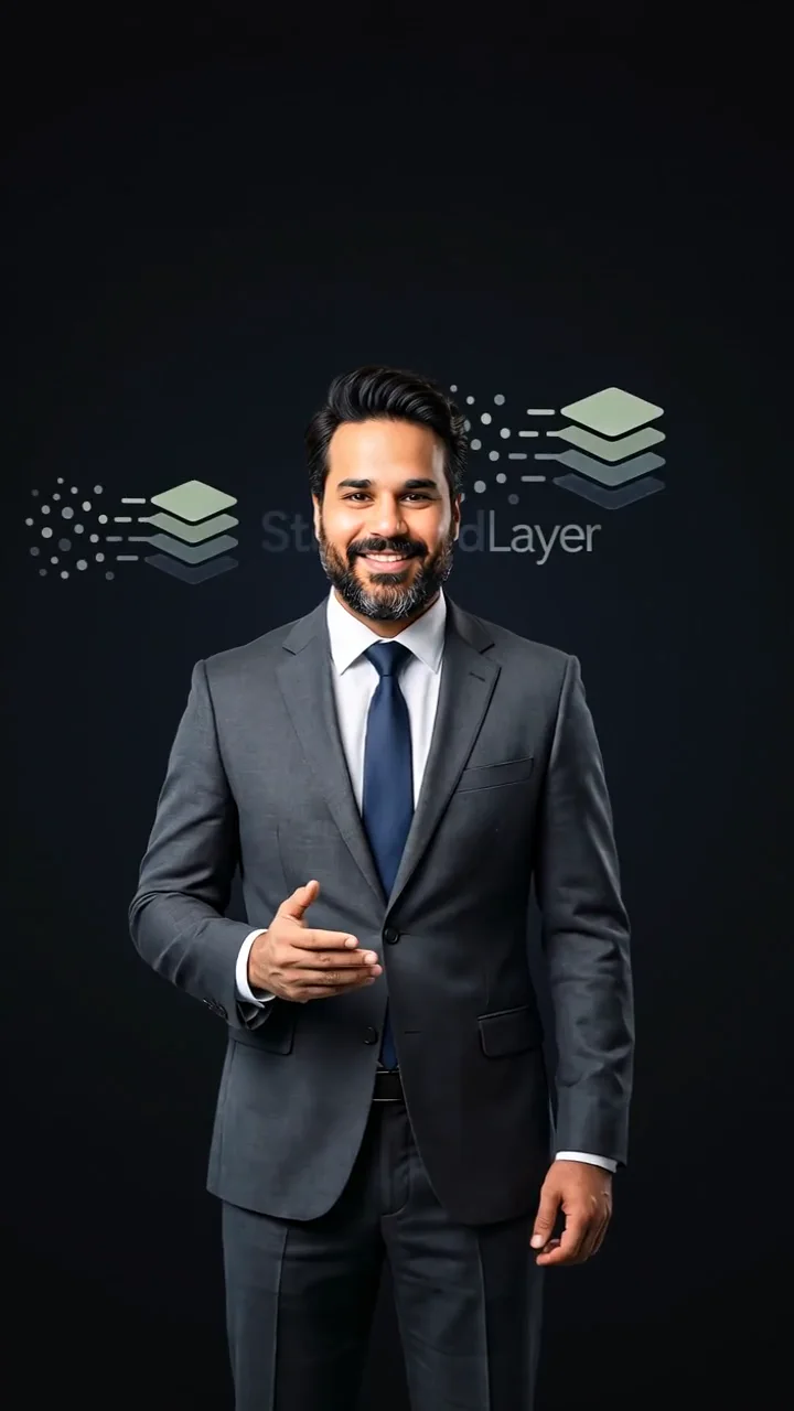 Usman Yousaf, founder and CEO of StructuredLayer, in a portrait-format founder introduction.