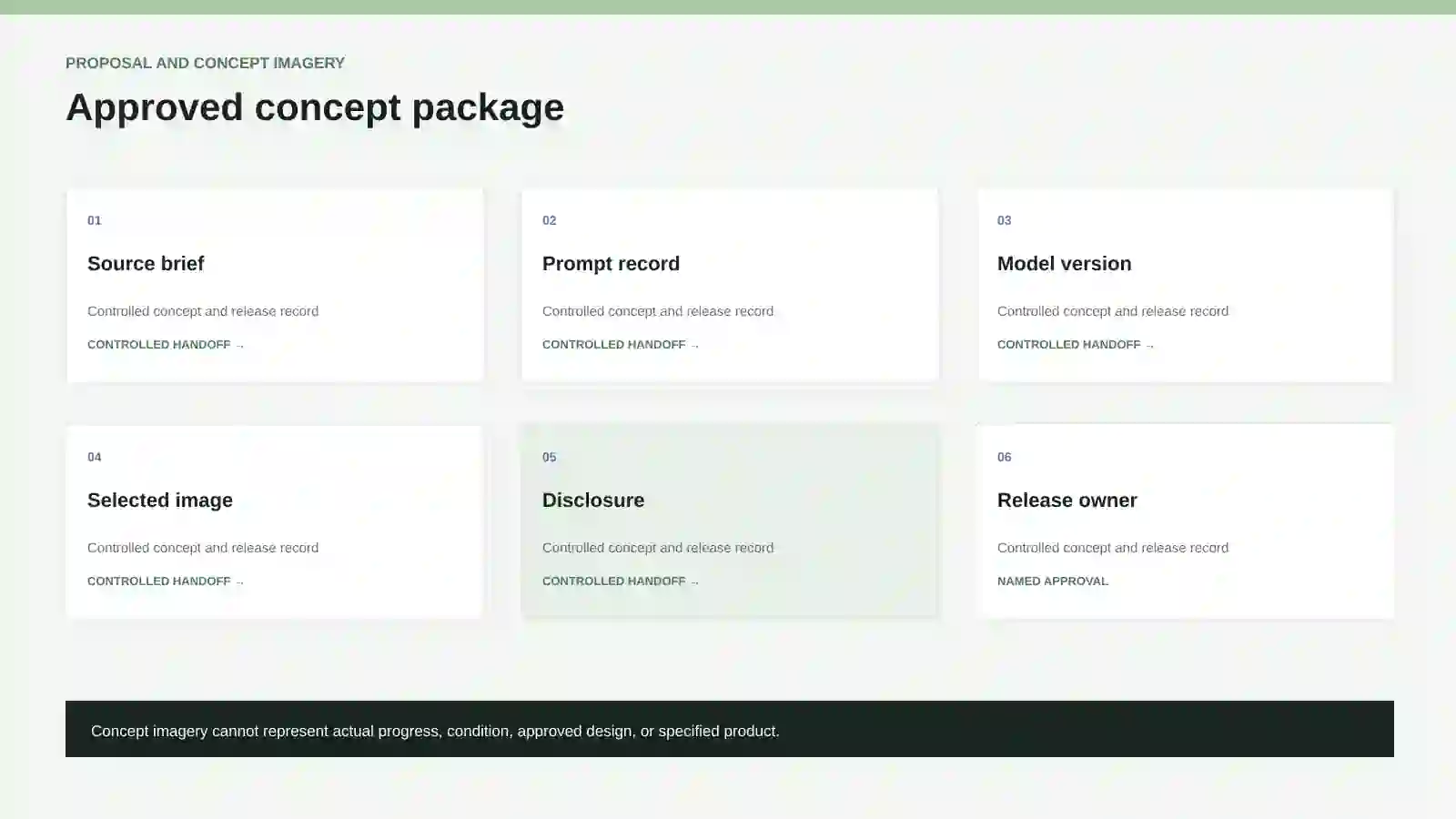 Approved concept media package.